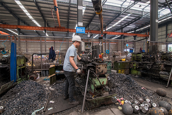 淮南网架配件-螺栓球加工车间